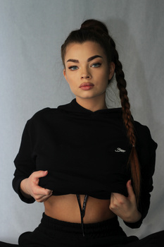 KOMPLET DRES DAMSKI CZARNY