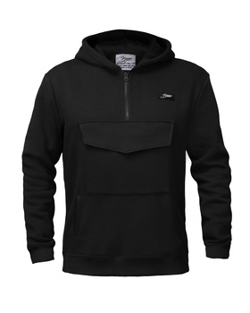 BLUZA MĘSKA KANGURKA CZARNA