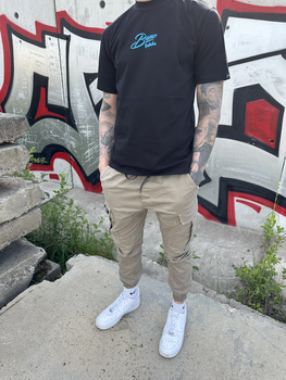 T-SHIRT BANO BANDA PUFF BLUE CZARNA