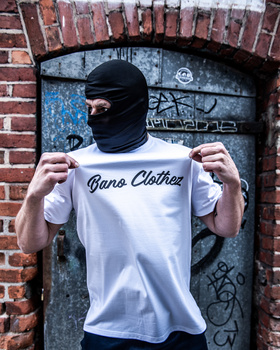 T-SHIRT BANO CLOTHEZ – BIAŁY / DUŻE LOGO