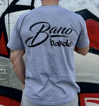 T-SHIRT BANO BANDA SZARY MELANŻ